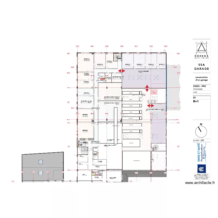 SIM SANTE R+1 v0. Plan de 