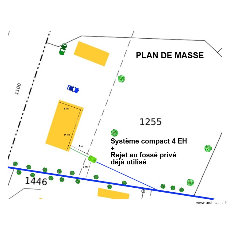 Blanc. Plan de 0 pièce et 0 m2