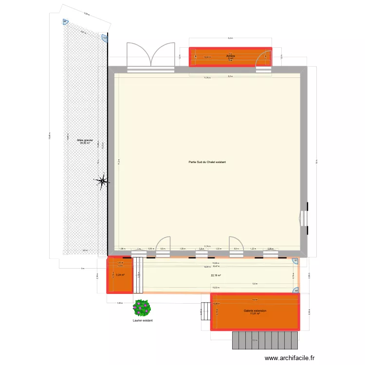 Galerie Montisbrand extension 2025 v1. Plan de 