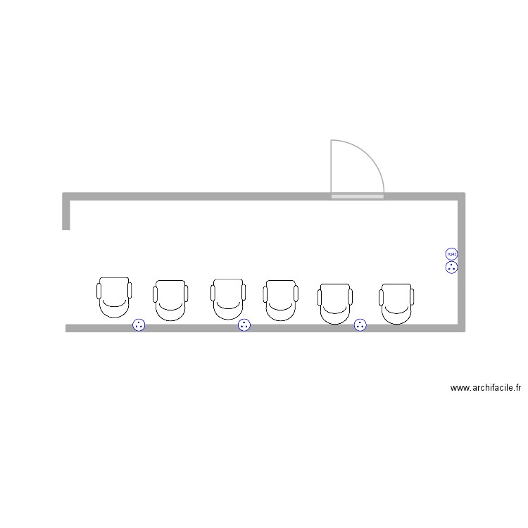 couloir david. Plan de 0 pièce et 0 m2