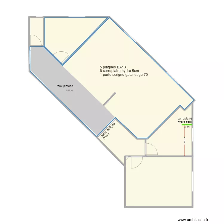 ROUSSIER MACONNERIE. Plan de 