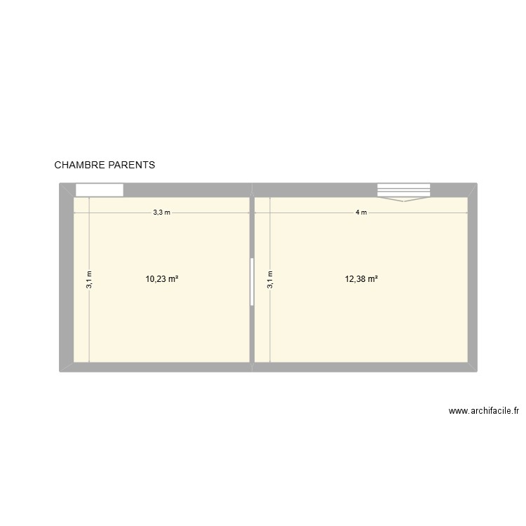 POTHIEUX 2. Plan de 2 pièces et 23 m2