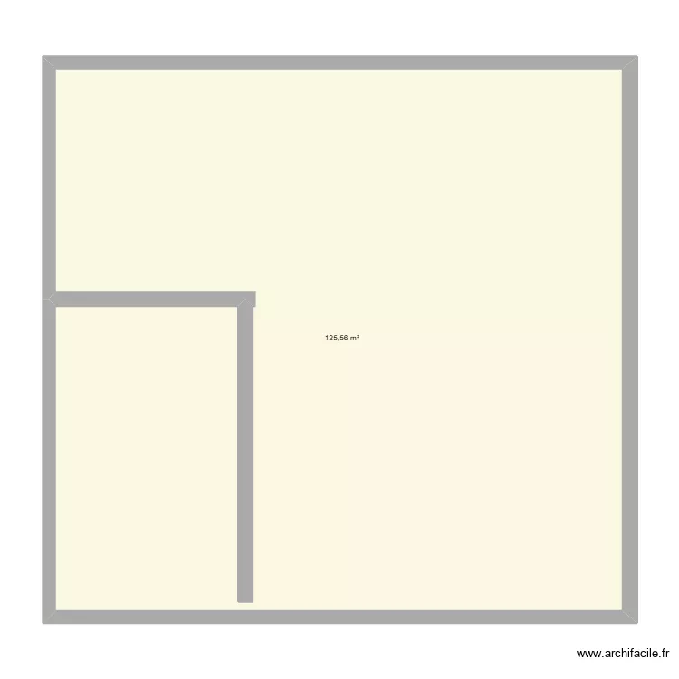 Courtils. Plan de 1  et 126 m²