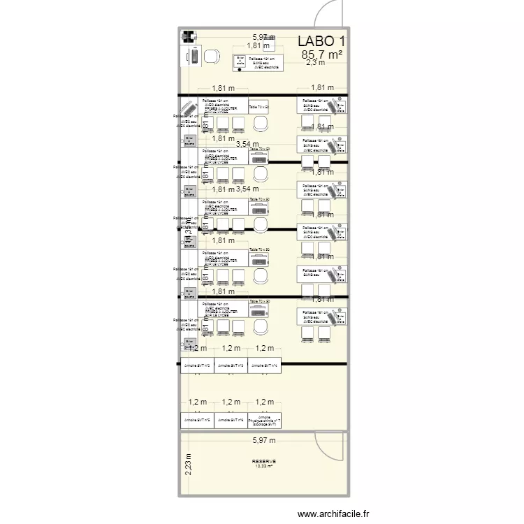 Labo 1 (TP) Vdef7. Plan de 2 et 99 m² Labo 1 (TP) Vdef7. Plan de 2 et 99 m²
