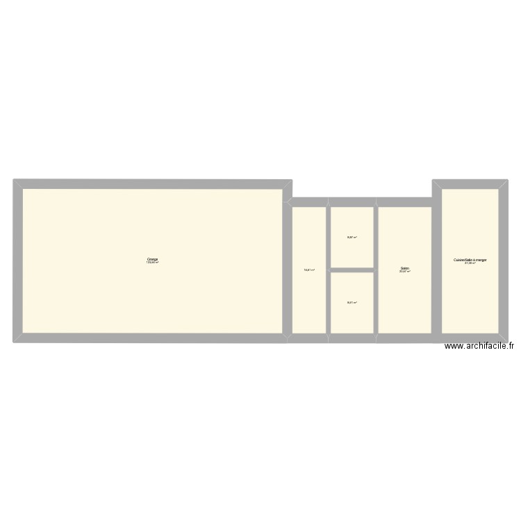 Maison idée 1. Plan de 6 pièces et 206 m2
