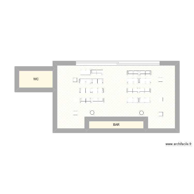 plan 2. Plan de 3 pièces et 27 m2