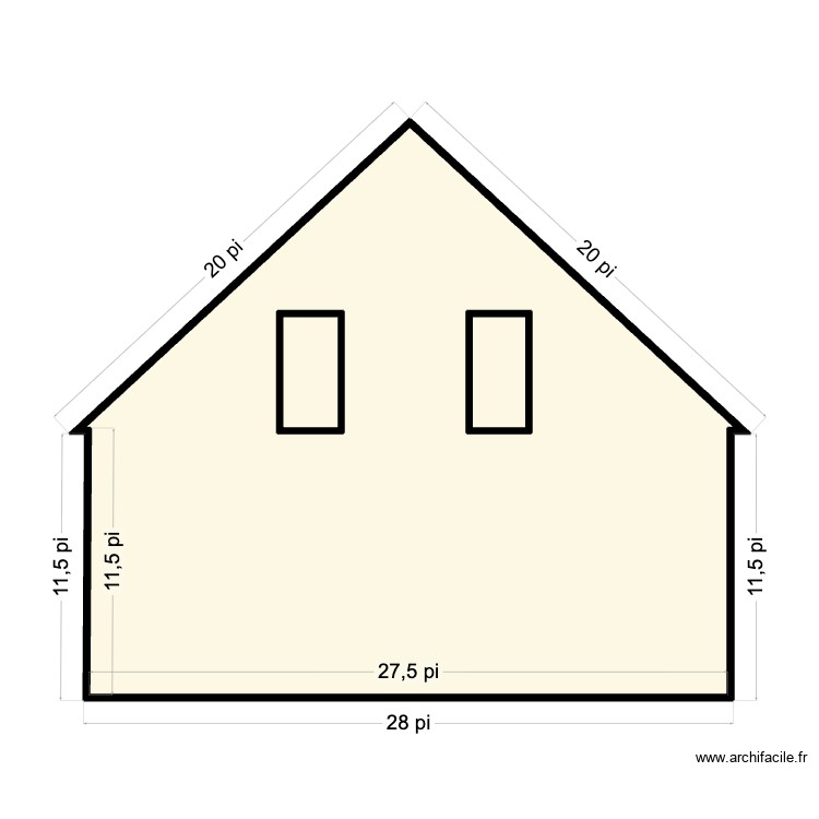 arri&egrave;re garage. Plan de 0 pièce et 0 m2