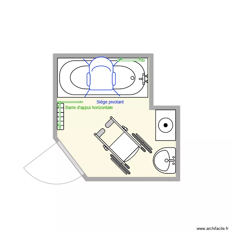 SIR And. Plan de 1  et 4 m²