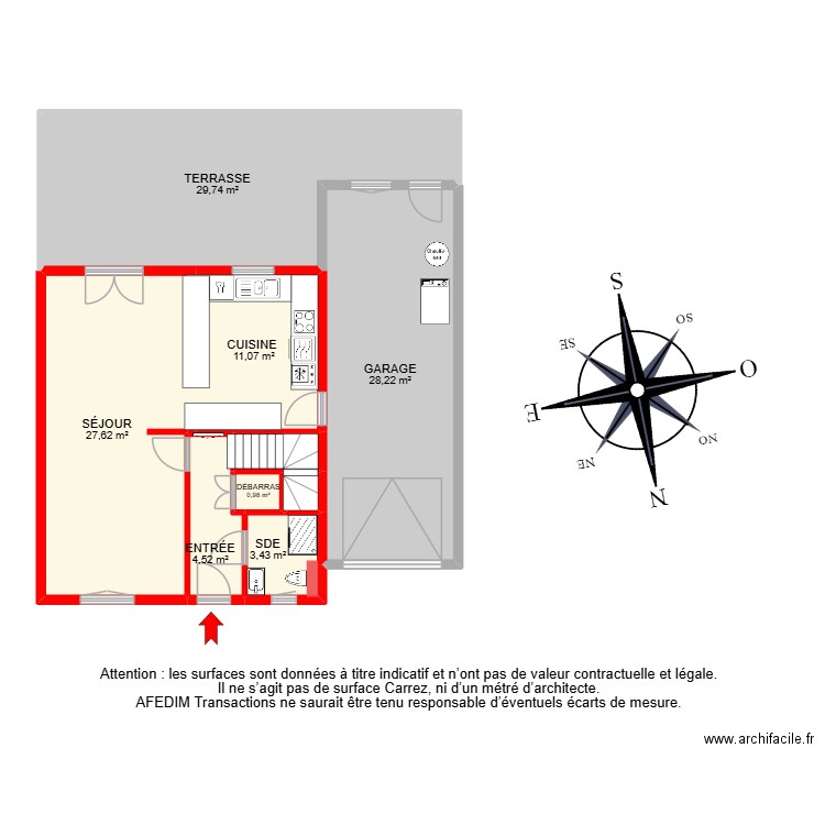 BI 31056. Plan de 20 pièces et 230 m2