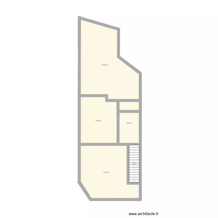 maisonMadeleine. Plan de 5  et 93 m²
