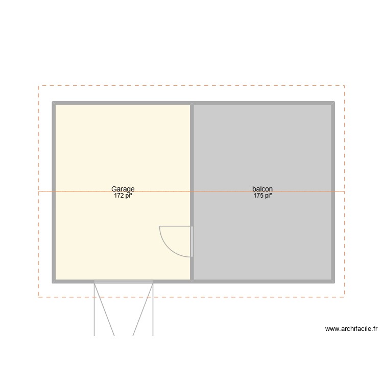 cabanon. Plan de 0 pièce et 0 m2