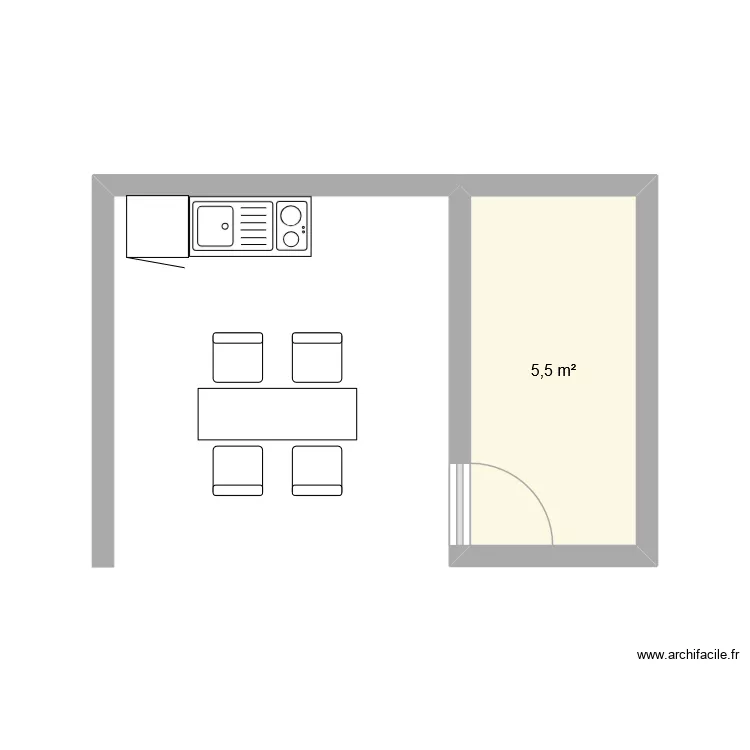 M. Brive. Plan de 1 Pièce et 6 m² M. Brive. Plan de 1 Pièce et 6 m²