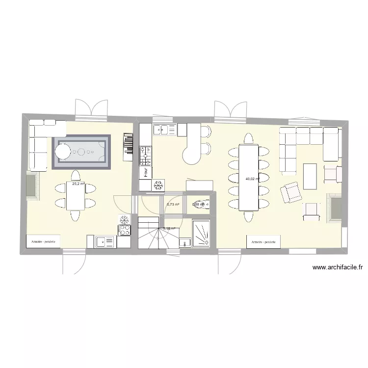 Logement sud-ouest RdC 260225. Plan de Logement sud-ouest RdC 260225. Plan de
