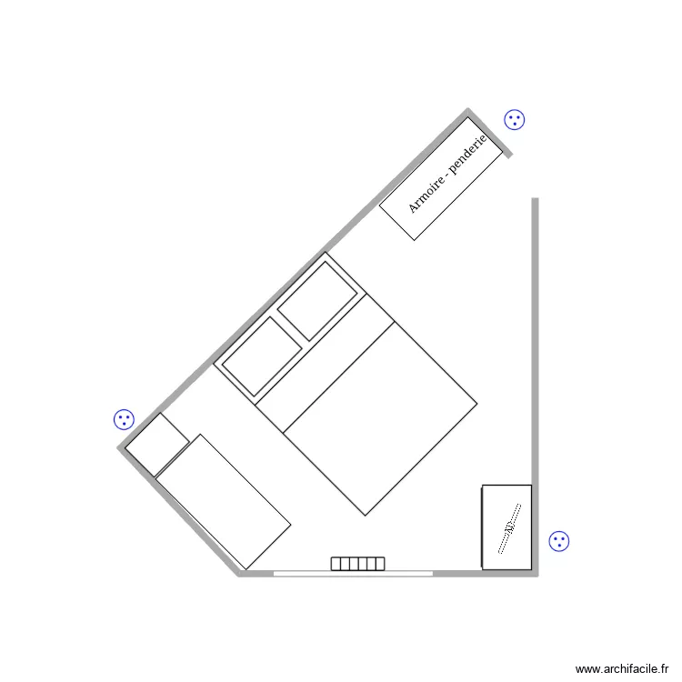 Chambre Juline. Plan de Chambre Juline. Plan de