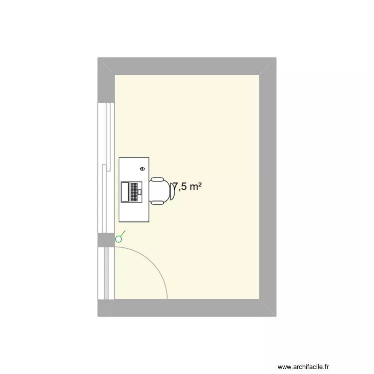 cotización iluminación. Plan de 1 et 8 m² cotización iluminación. Plan de 1 et 8 m²