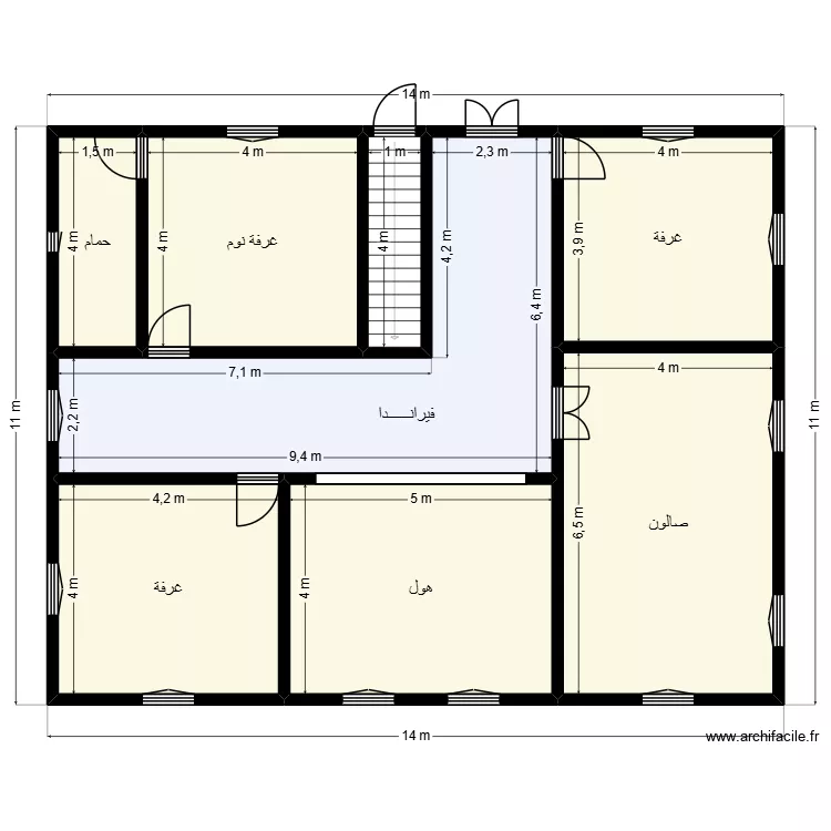Plan de 14mx11m Client 26 51 25 70. Plan de 8 et 135 m² Plan de 14mx11m Client 26 51 25 70. Plan de 8 et 135 m²