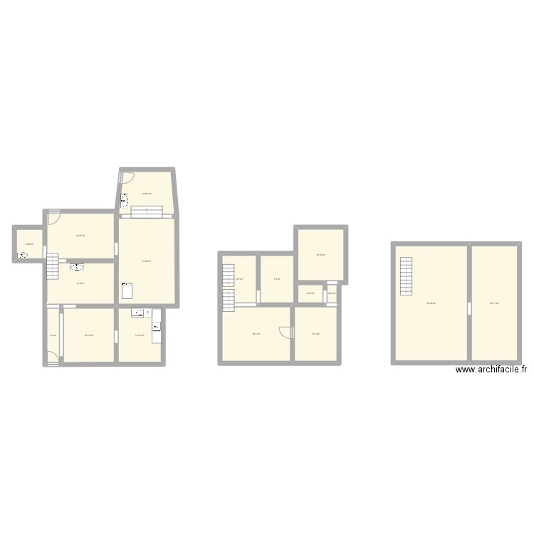 Maison Sélange. Plan de 17 pièces et 221 m2