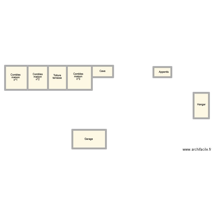 vercruysse dependande. Plan de 8 pièces et 122 m2