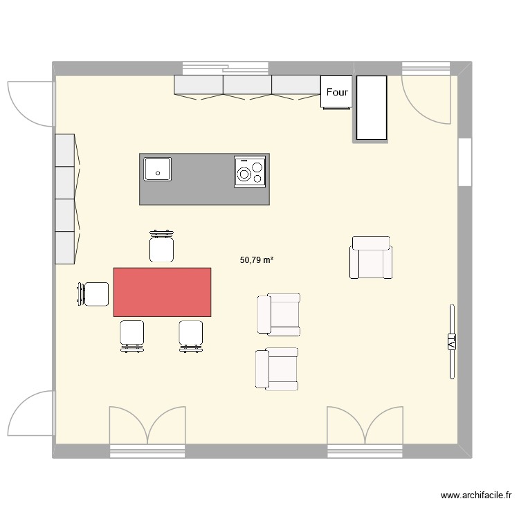 cuisine 1. Plan de 0 pièce et 0 m2 cuisine 1. Plan de 0 pièce et 0 m2