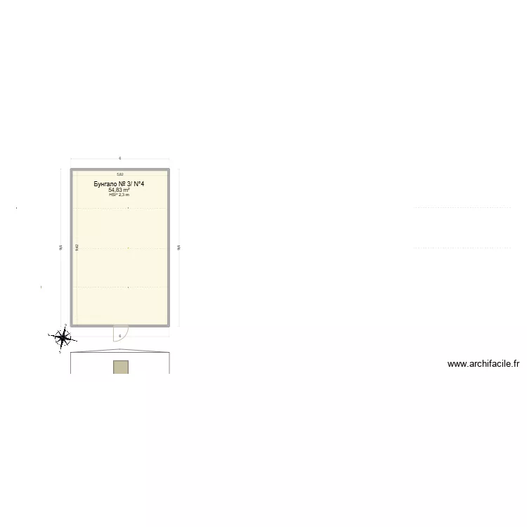 Архитектурен проект - V6 - работилница / градинарство. Plan de 