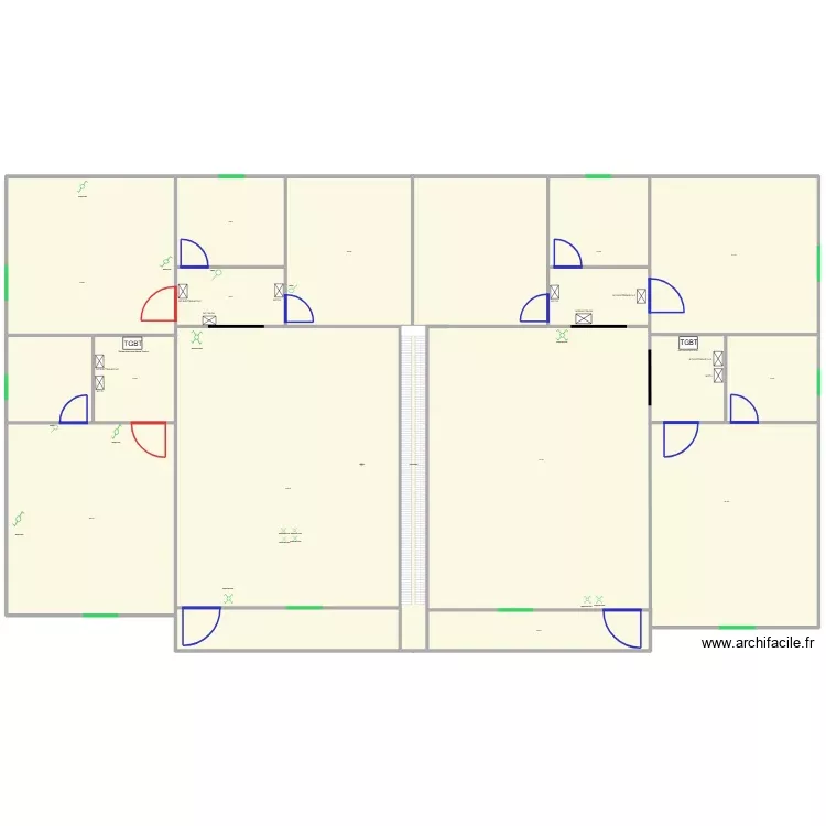 RDC 2. Plan de 13 Pièces et 7407 m² RDC 2. Plan de 13 Pièces et 7407 m²