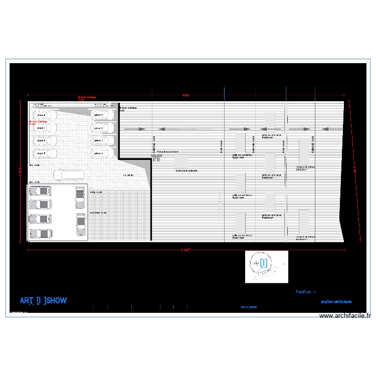 Esquisse parking Vaise. Plan de 0 pièce et 0 m2