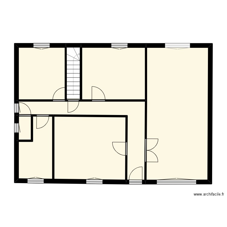 thuot. Plan de 13 pièces et 175 m2