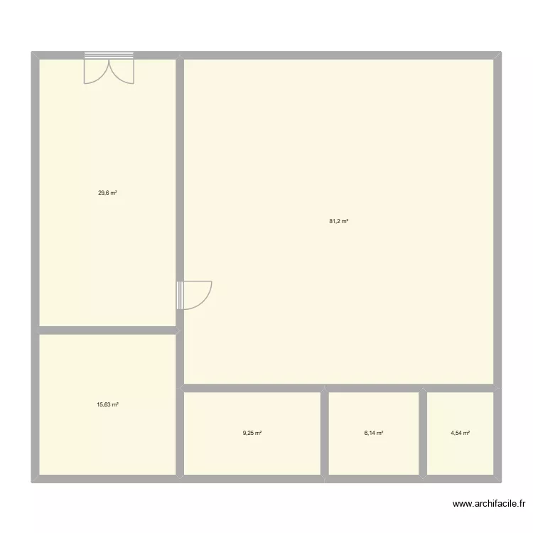 ATELIER. Plan de 6 et 146 m² ATELIER. Plan de 6 et 146 m²