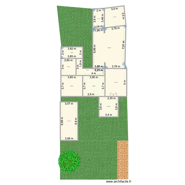 TekFutura Atsinanana 2. Plan de 11  et 167 m²
