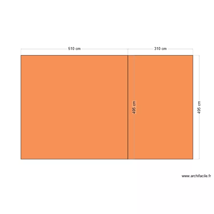 PLAN toit GARAGE. Plan de 