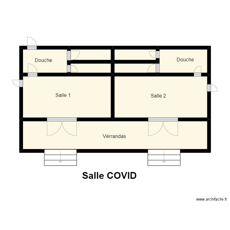 Vue en plan Sae de COVID CS BOPA . Plan de 0 pièce et 0 m2