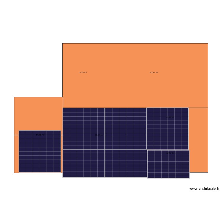 Restaurant . Plan de 15 pièces et 185 m2