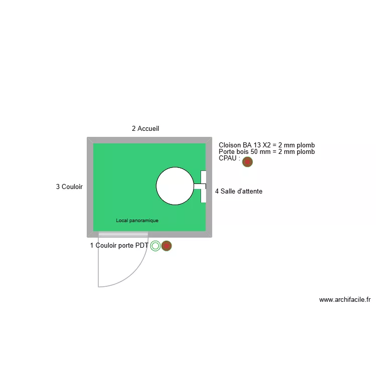 10369 Local panoramique. Plan de 1  et 3 m²
