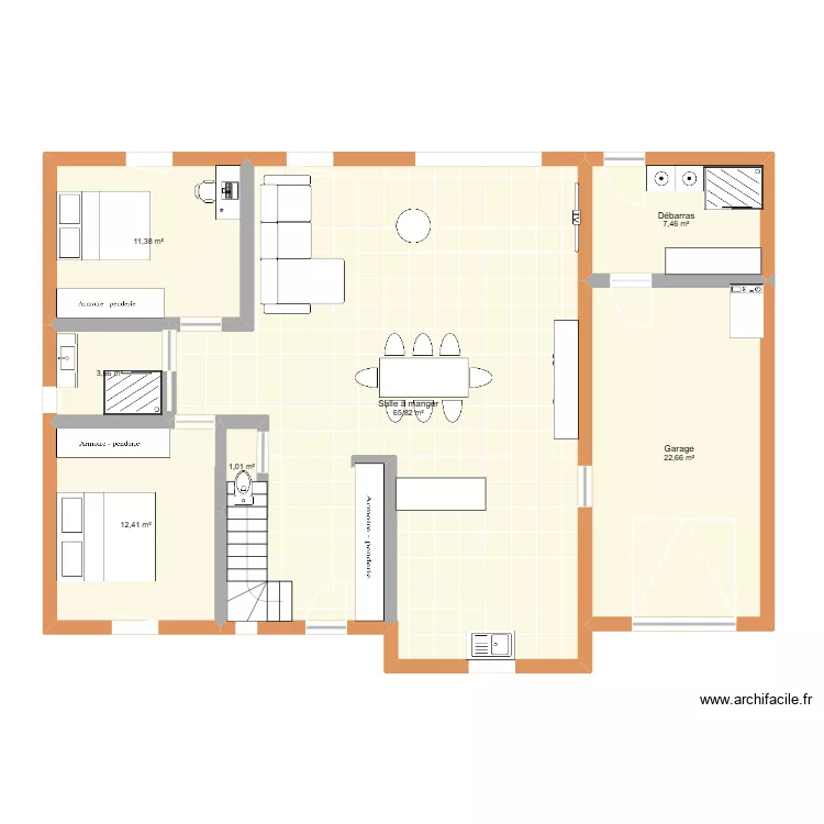PLAN SAGNIER MARIETTE. Plan de 7 et 124 m² PLAN SAGNIER MARIETTE. Plan de 7 et 124 m²