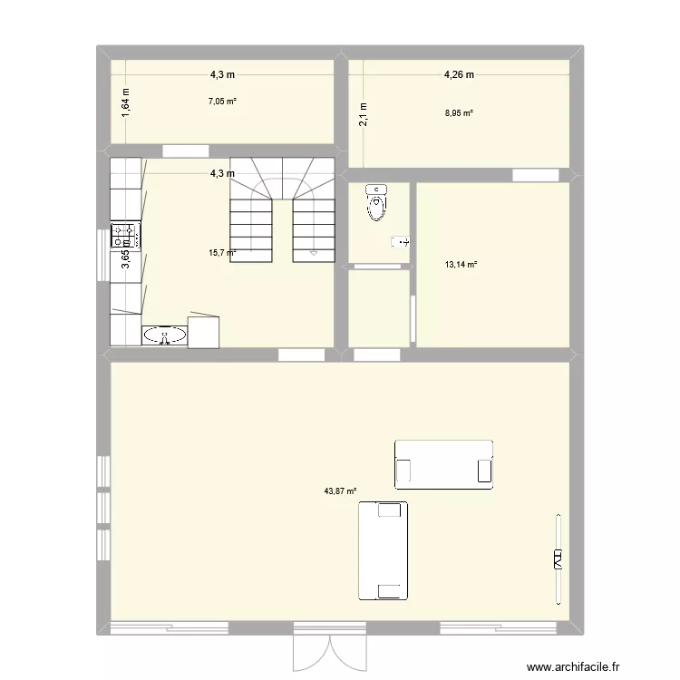 essaie de renovation. Plan de 