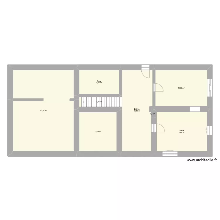 maison. Plan de 
