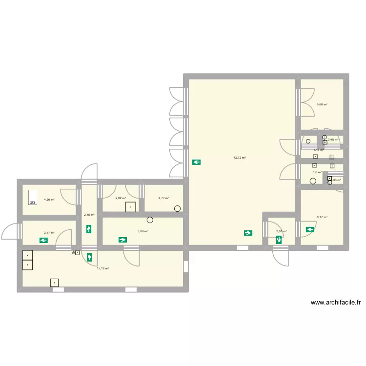 PMS2. Plan de 15 et 97 m² PMS2. Plan de 15 et 97 m²