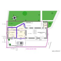 PC2_plan de masse_constructions_extension & conversion garage (bleu)