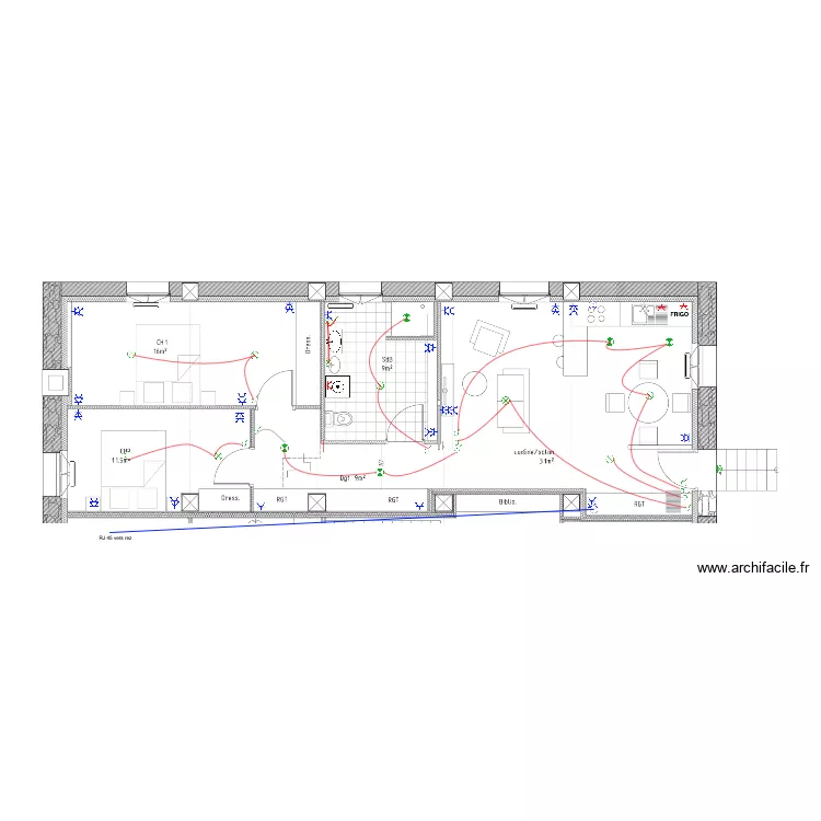 plan elec appart 1er V2. Plan de 