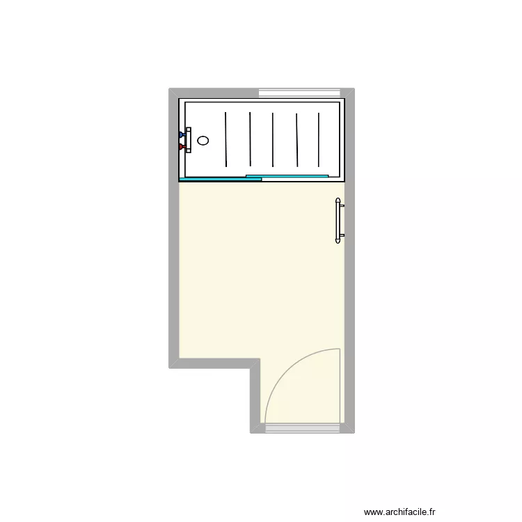 Lrm Chergui. Plan de 1  et 6 m²