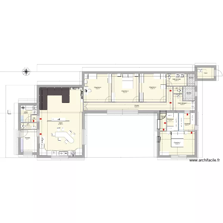 BJ projet 2 bis. Plan de 