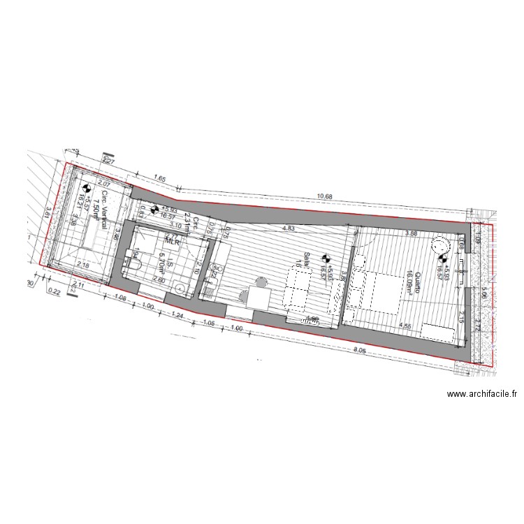Piso 2. Plan de 0 pièce et 0 m2