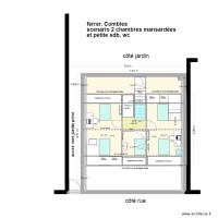 Ferrer, projet Combles, 2ch, sde,