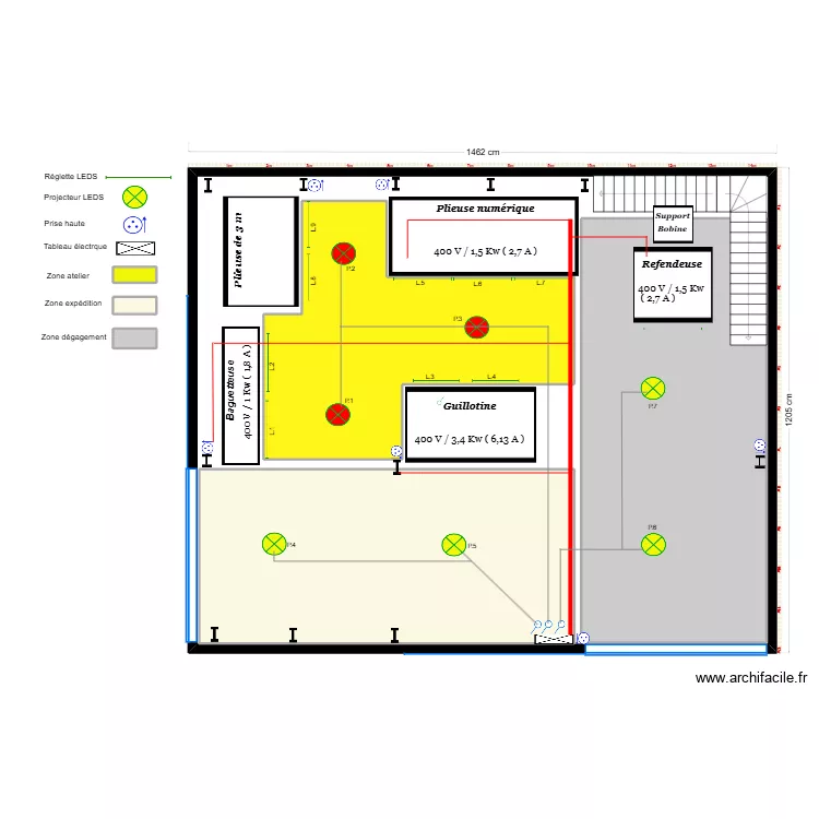 BOURGEOIS  zinguerie. Plan de 7  et 286 m²