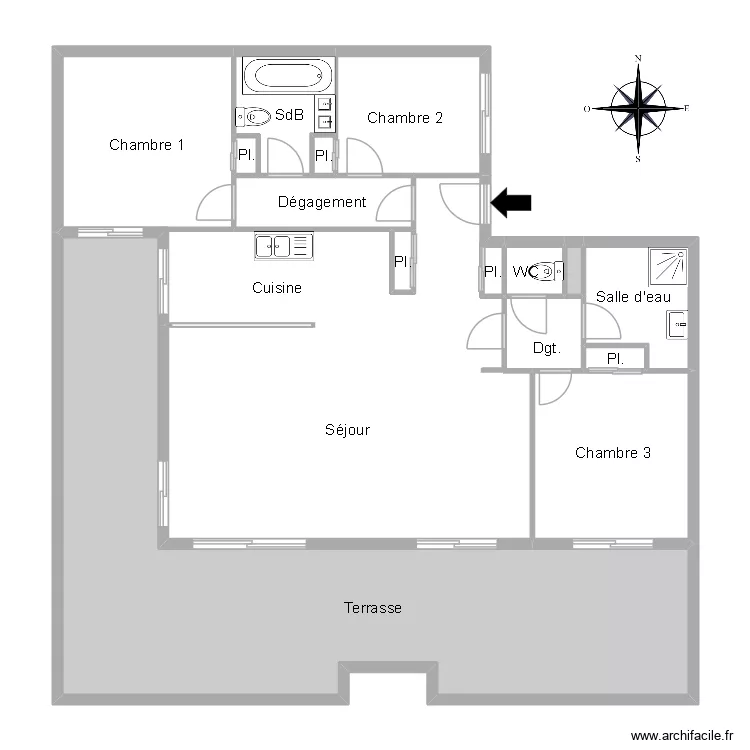 51993 SA IMMODER. Plan de 13  et 133 m²