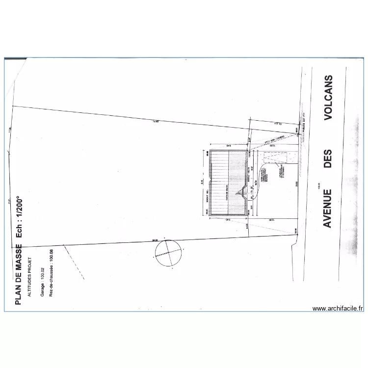 PLANS GARAGE. Plan de 