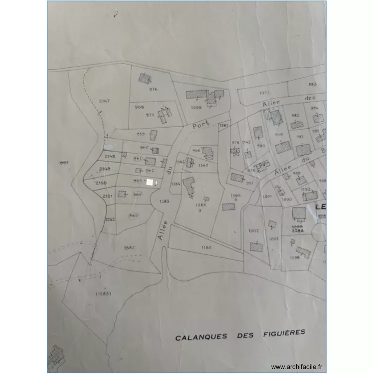 plan cadastre. Plan de 