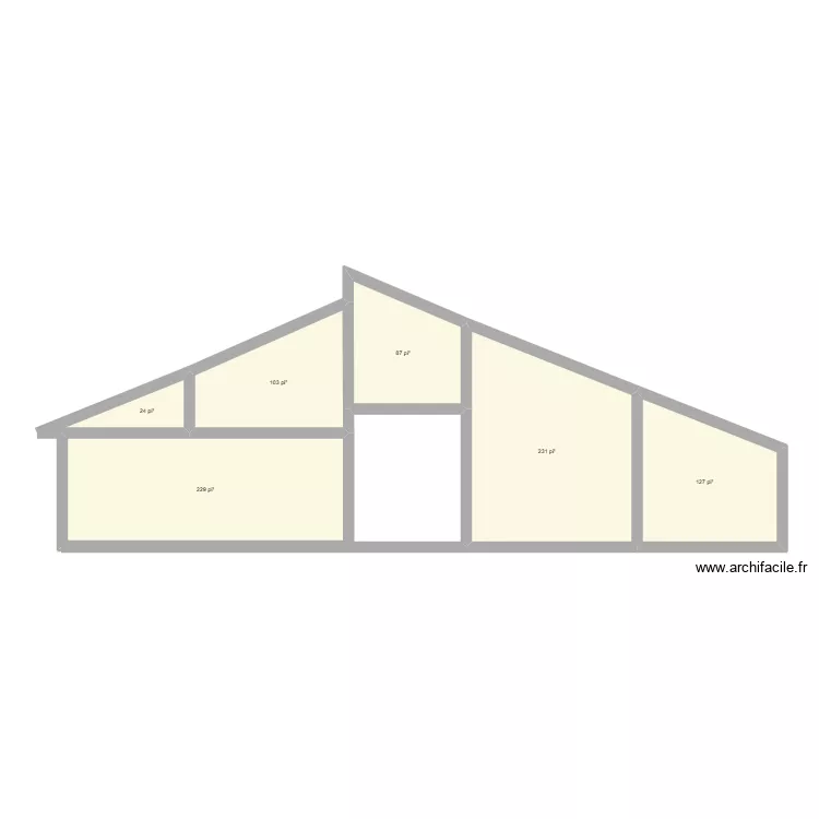 St-Paul 1. Plan de 6 et 74 m² St-Paul 1. Plan de 6 et 74 m²