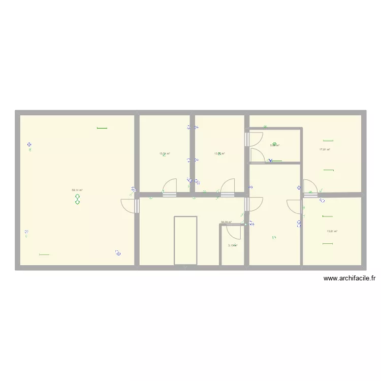 Maison Beauchamp electricit&eacute;. Plan de 