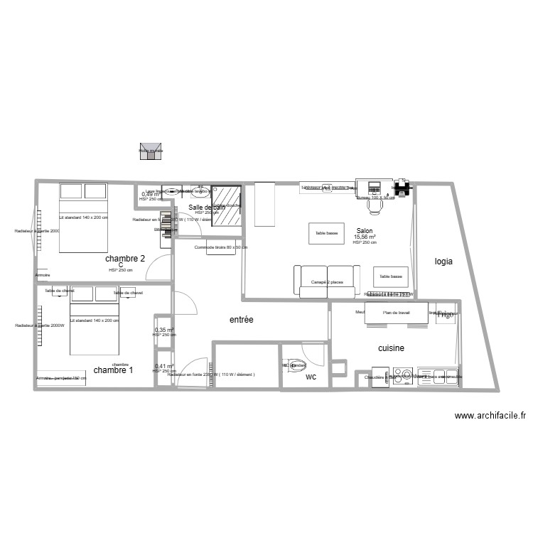 appârtement 4. Plan de 0 pièce et 0 m2